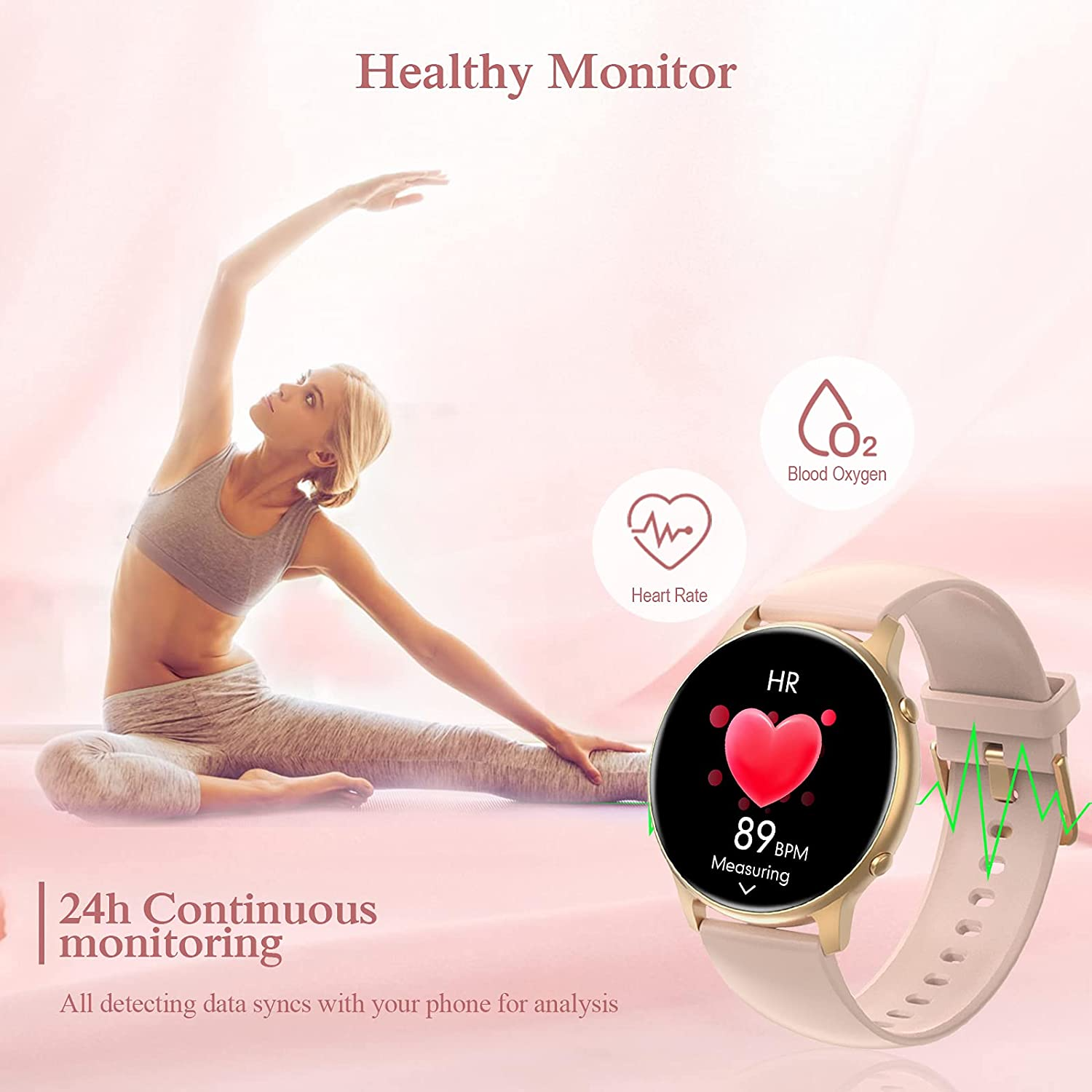 Heart Rate Fitness Tracker Motiofit SmartWatch FlexFiT™, 3D